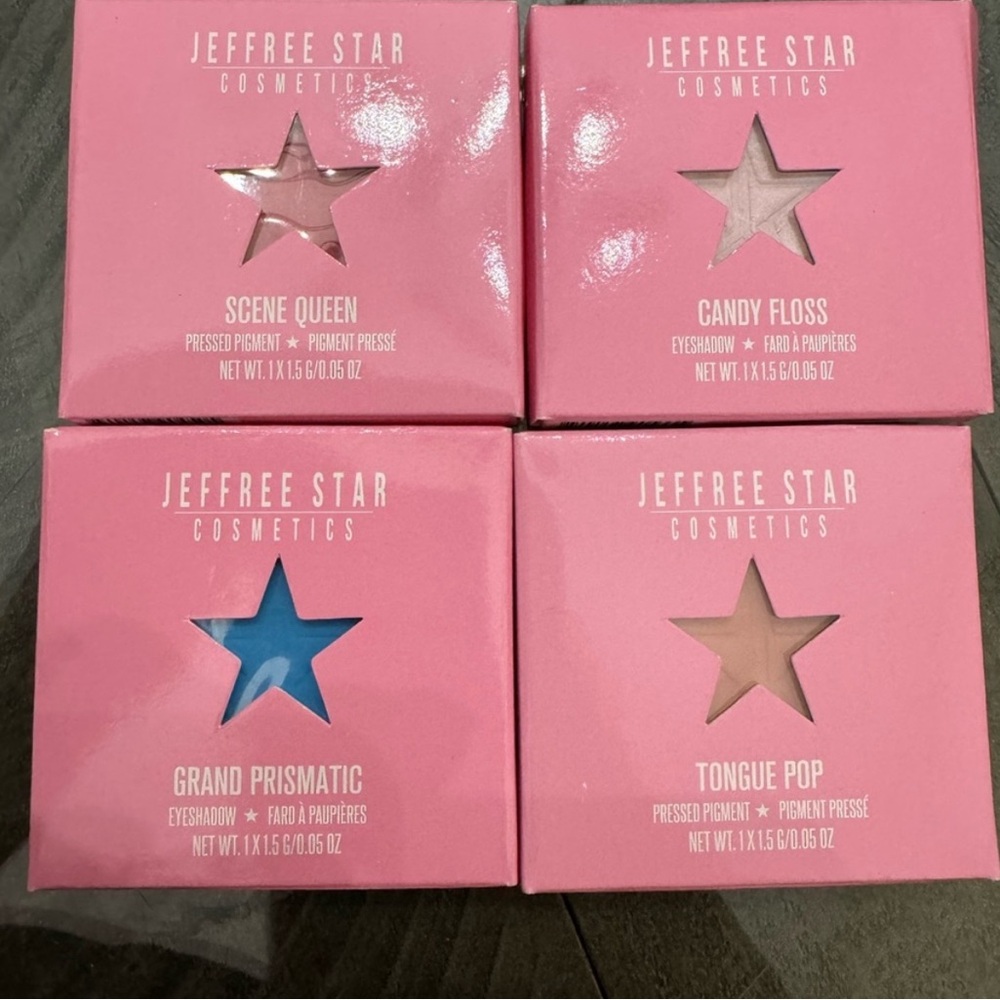 NEW JEFFREE STAR 4 EYESHADOWS